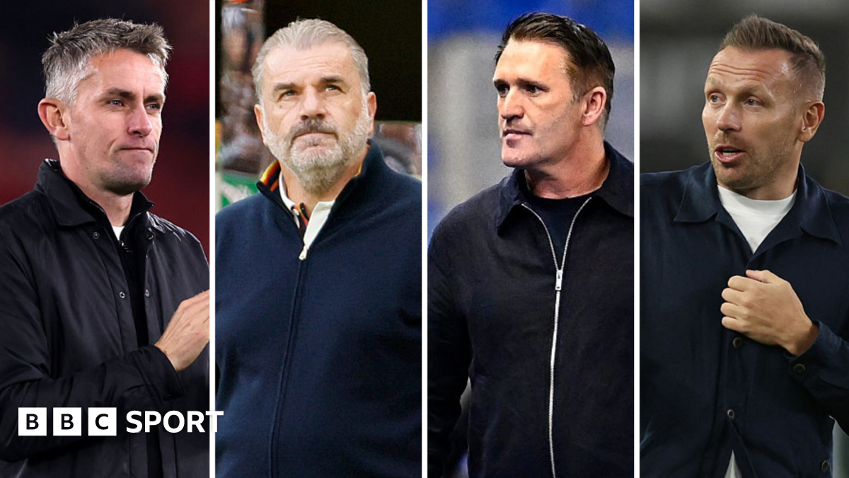 Kieran McKenna, Ange Postecoglou, Robbie Keane and Craig Bellamy