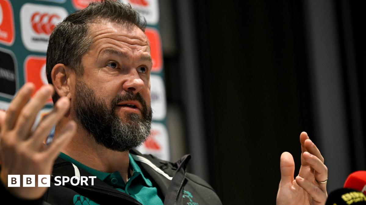 Andy Farrell speaking to reporters in Chicago on Thursday