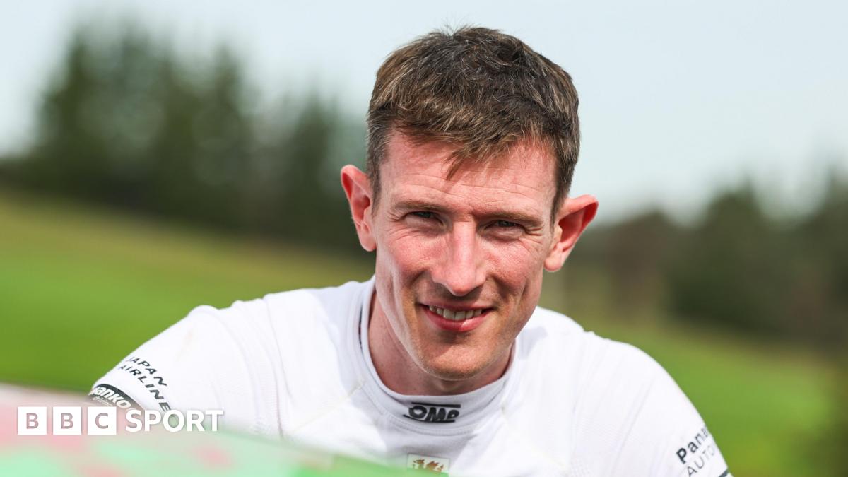 Elfyn Evans posing for a picture