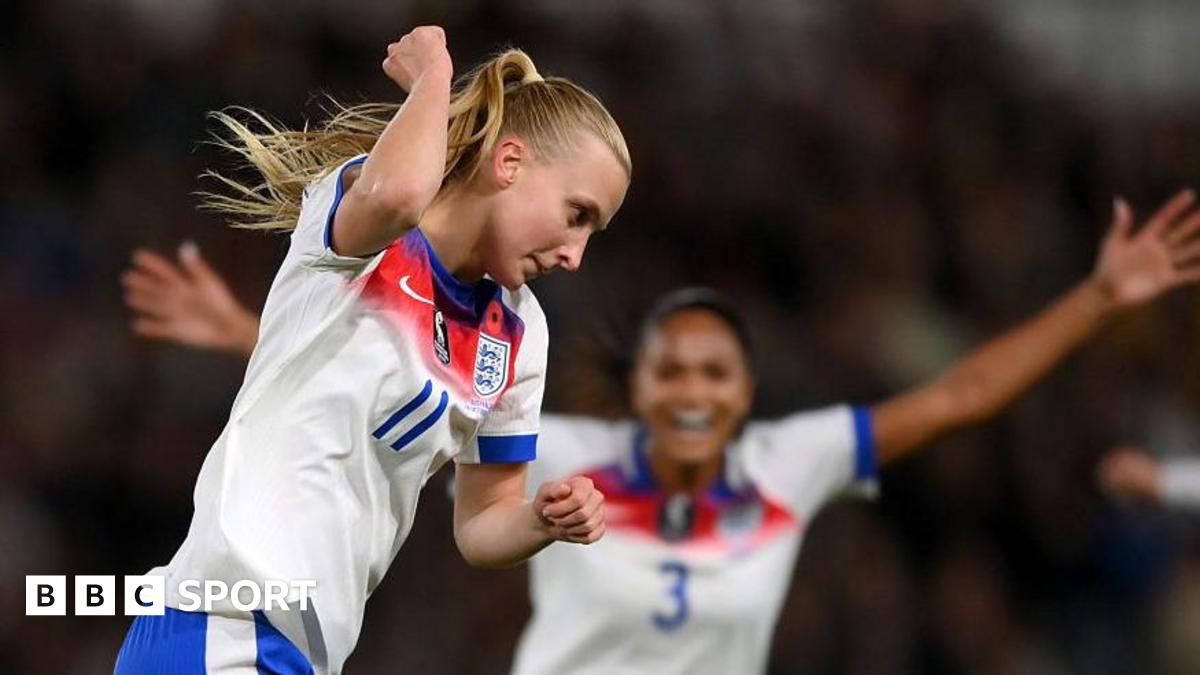 Aggie Beever-Jones celebrates scoring