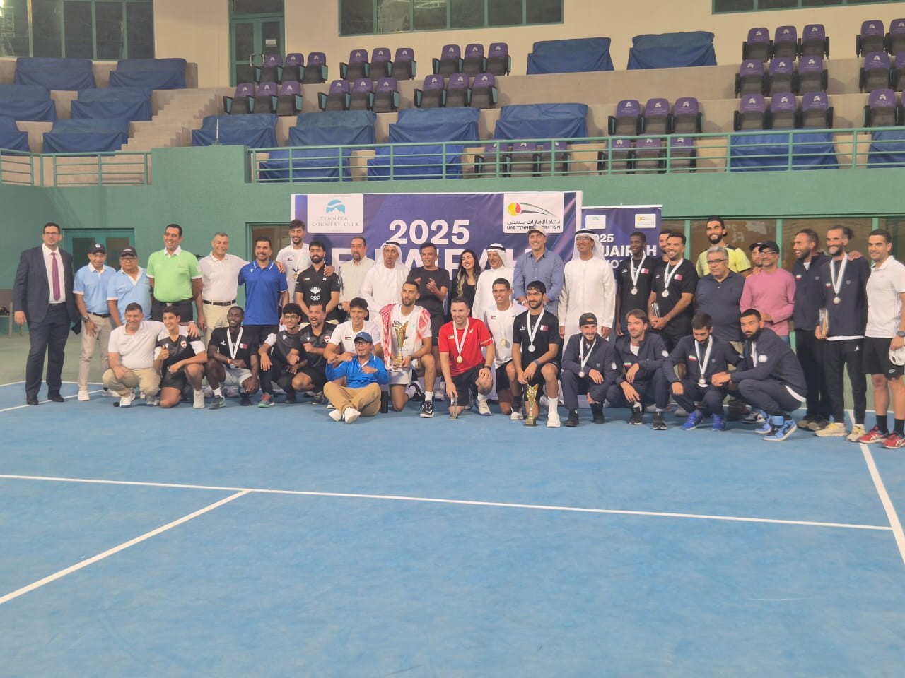 الأردن يفوز بالمركز الأول في بطولة الفجيرة الدولية للتنس
