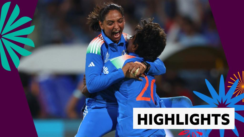 Harmanpreet Kaur and Arundhati Reddy celebrate for India