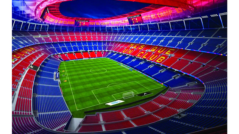 برشلونة يعود إلى «كامب نو» في حصة تدريبية مفتوحة للجمهور
