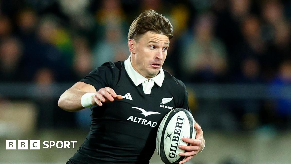 Beauden Barrett in All Blacks training