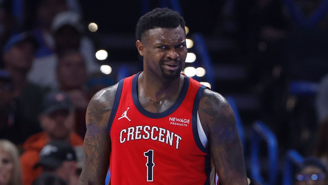 سيغيب زيون ويليامسون لمدة 7 إلى 10 أيام على الأقل بسبب إجهاد في أوتار الركبة
