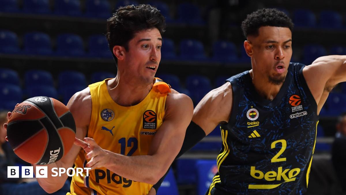 John Dibartolomeo of Maccabi Playtika Tel Aviv in action 