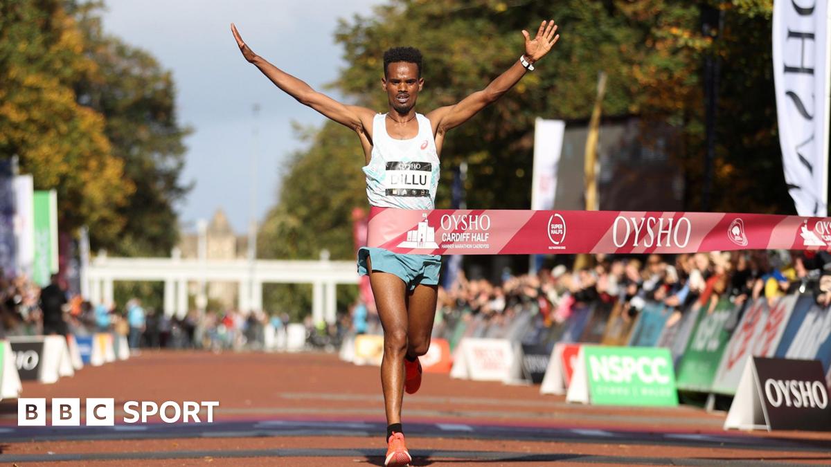 Yismaw Dillu crosses finish time