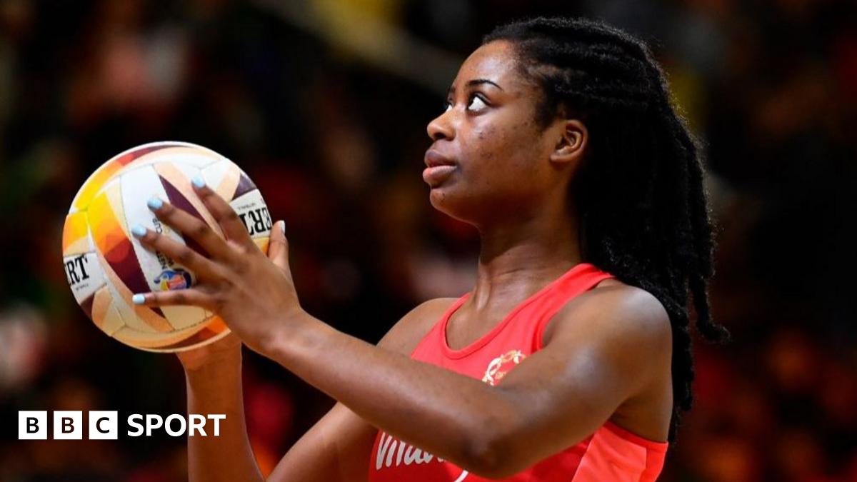 Liv Tchine lines up a shot while playing for England