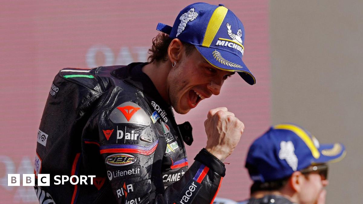 Marco Bezzecchi celebrates