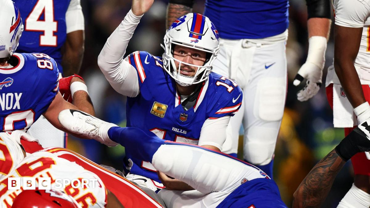 Josh Allen of the Buffalo Bills pictured against the Kansas City Chiefs