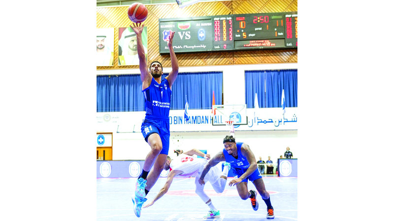 النصر يخسر أمام الكويت الكويتي ويودّع السلة العربية من دور الـ16. تصوير: دينيس مالاري