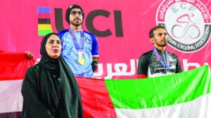 أحمد المنصوري وعبدالله جاسم في البطولة العربية الأخيرة بالقاهرة. من المصدر