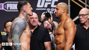 Tom Aspinall faces off with Ciryl Gane