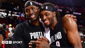 الدوري الاميركي للمحترفين: آخر سجل خالي من الهزائم هو خسارة أوكلاهوما سيتي ثاندر أمام بورتلاند تريل بليزرز