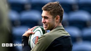 Jack Crowley in Ireland training