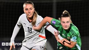 Emily Wilson in action for Northern Ireland