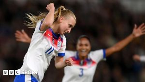 Aggie Beever-Jones celebrates scoring