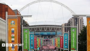 Wembley Stadium hosting the final of Euro 2020