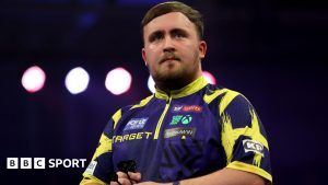 Luke Littler during the World Grand Prix
