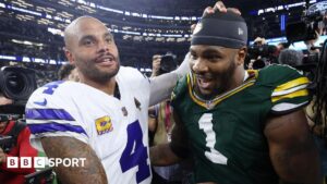 يلعب Packers و Cowboys التعادل الملحمي في دالاس