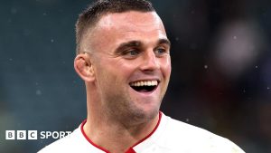 Ben Earl playing for England