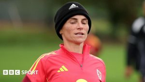 Jess Fishlock in Wales training this week