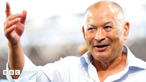 Eddie Jones speaks to the media