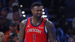 سيغيب زيون ويليامسون لمدة 7 إلى 10 أيام على الأقل بسبب إجهاد في أوتار الركبة
