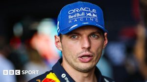 Max Verstappen speaking to the media after the Sao Paulo Grand Prix